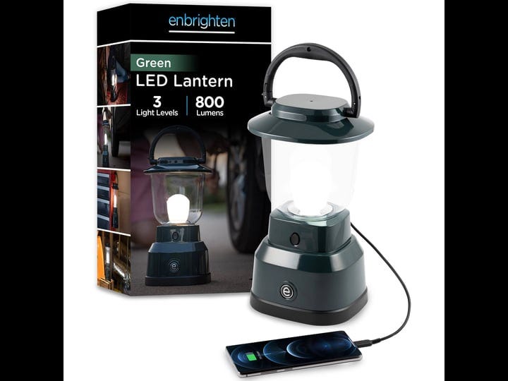 enbrighten-led-6d-usb-charging-lantern-green-49551