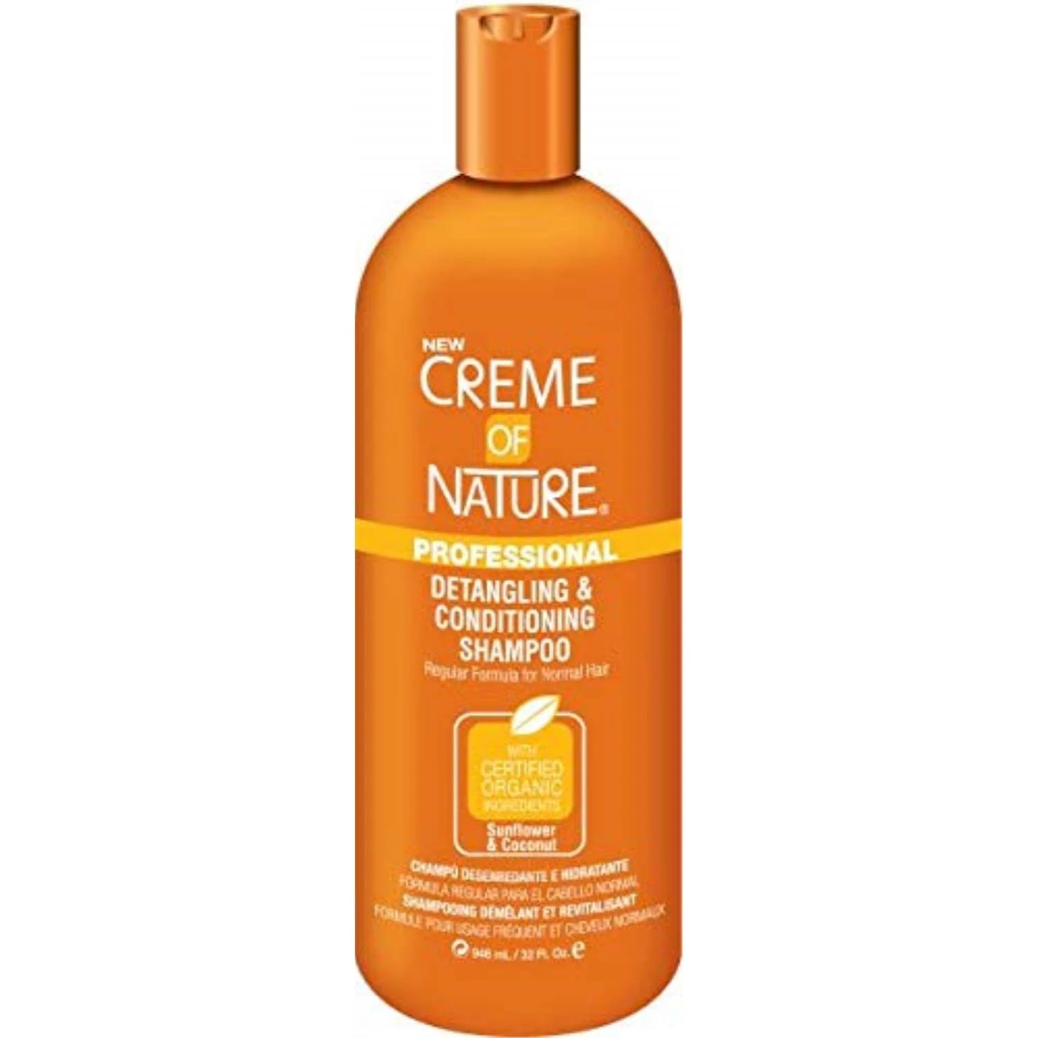 Professional Detangling & Conditioning Shampoo for Stronger, Shinier Hair by Creme of Nature | Image