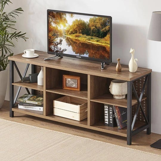 lvb-industrial-entertainment-center-for-55-inch-tv-rustic-farmhouse-tv-stand-with-media-console-stor-1