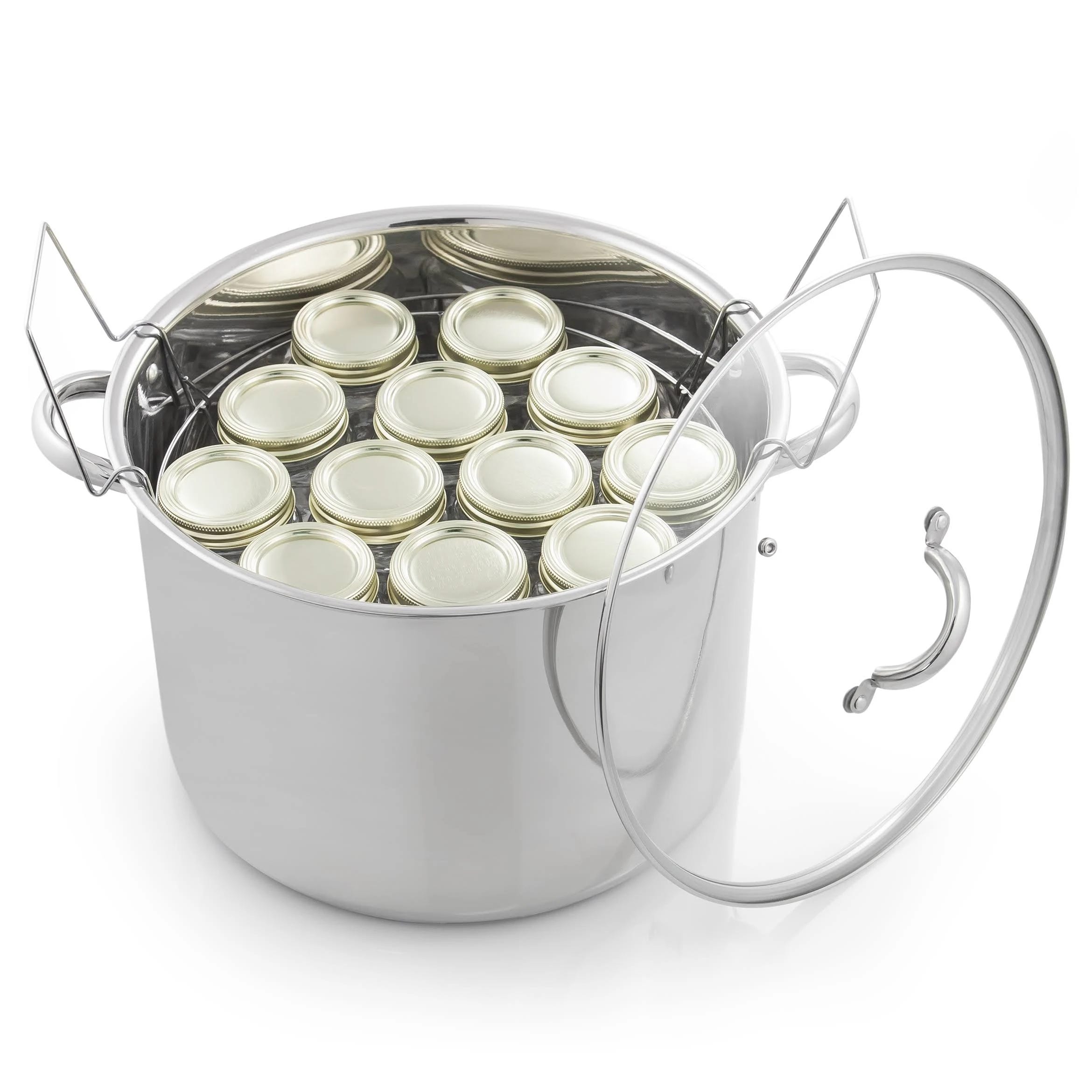 Heavy-Duty Stainless Steel Canner with Jar Rack | Image