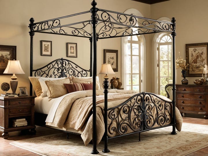 Black-Metal-Canopy-Bed-6