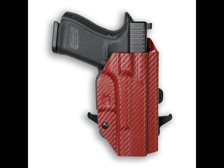 1911-5-government-45acp-with-rail-only-owb-holster-red-carbon-fiber-right-1