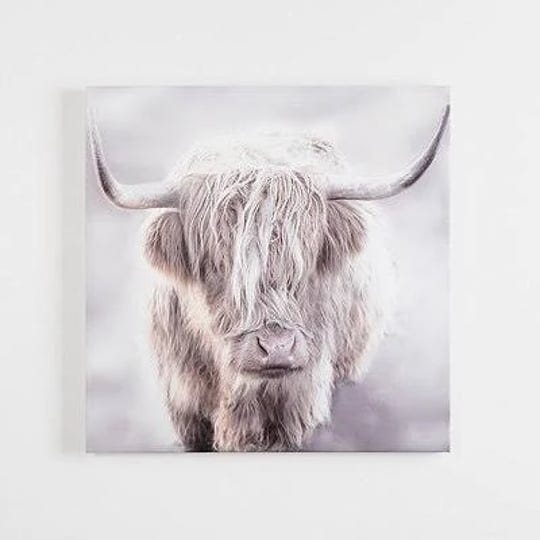 winter-highland-cow-canvas-art-print-white-gray-tan-small-kirklands-home-1