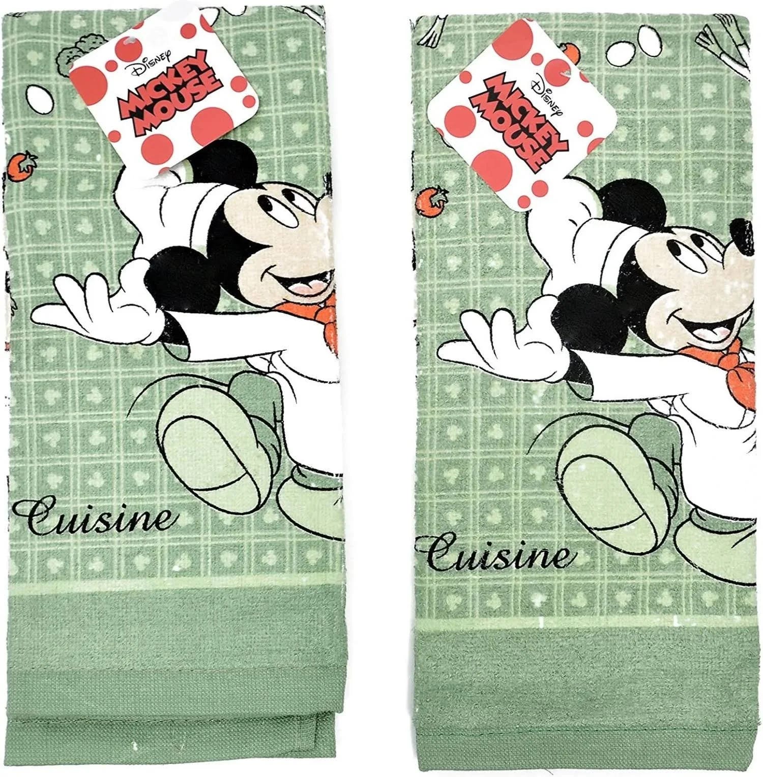 Disney Kitchen Mickey and Minnie Mouse Dish Towel Set | Image