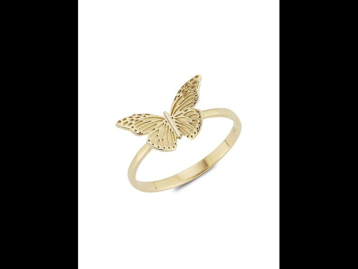 saks-fifth-avenue-womens-14k-yellow-gold-butterfly-ring-size-8