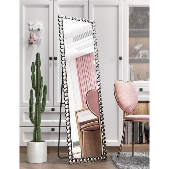 kohros-classic-rectangle-diamond-floor-mirror-size-silver-1