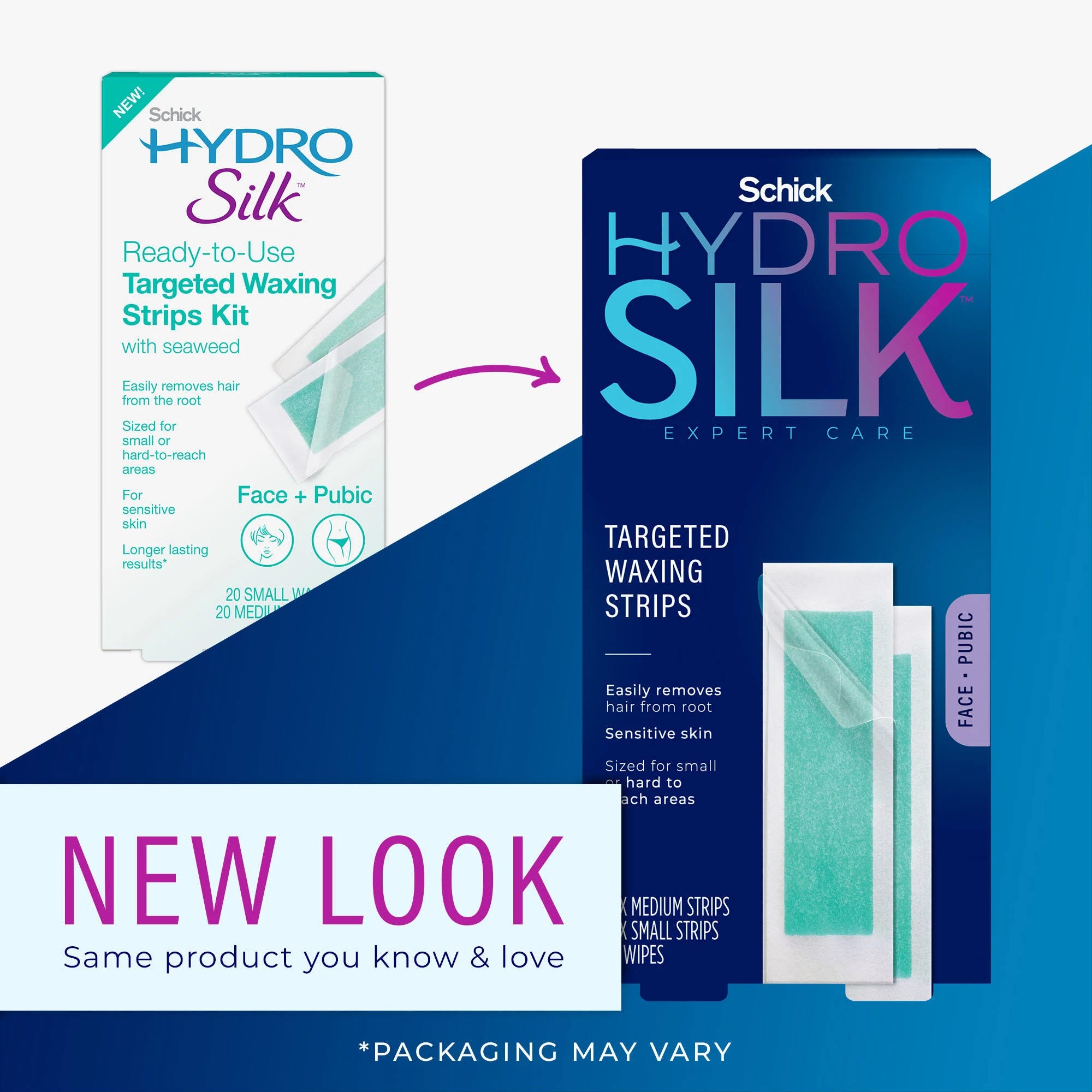 Schick Hydro Silk Wax Strips for Effortless Targeted Waxing | Image