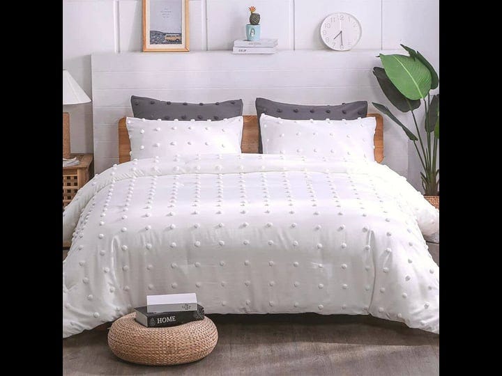 paxrac-tufted-white-queen-comforter-set-90x90-inches-3-pieces-soft-cotton-jacquard-lightweight-comfo-1