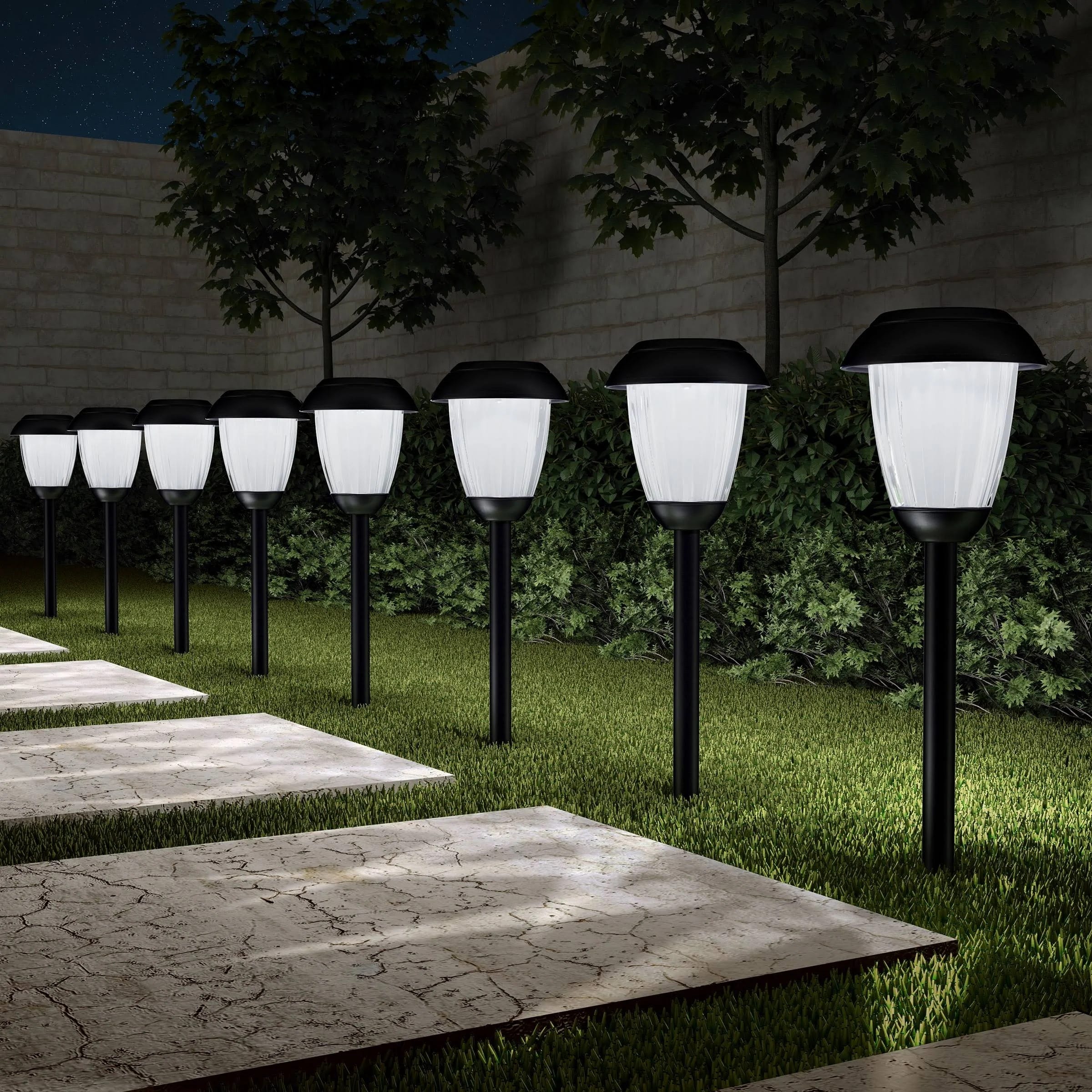 Elegant Outdoor Solar Path Lights for Garden & Yard | Image
