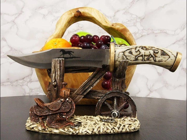 10-1-2-decorative-horse-handle-blade-knife-with-western-display-stand-1