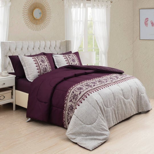 bed-in-a-bag-soft-fluffy-goose-down-alternative-printed-comforter-set-includes-sheet-set-modern-eggp-1