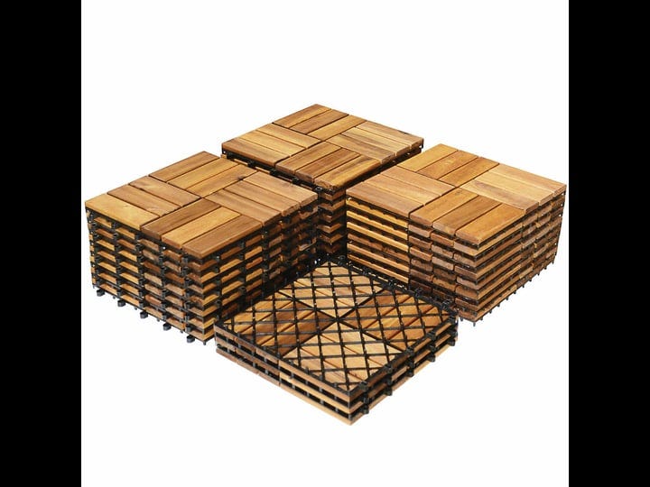 topbuy-patiojoy-27pcs-patio-interlocking-tiles-acacia-slat-wood-garden-indoor-outdoor-1