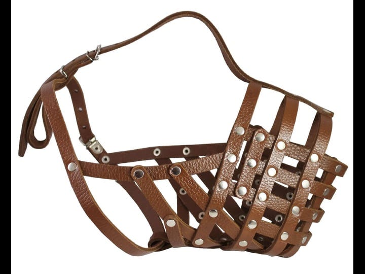 secure-leather-mesh-basket-dog-muzzle-16-brown-great-dane-saint-bernard-mastiff-circumference-4-7m-s-1