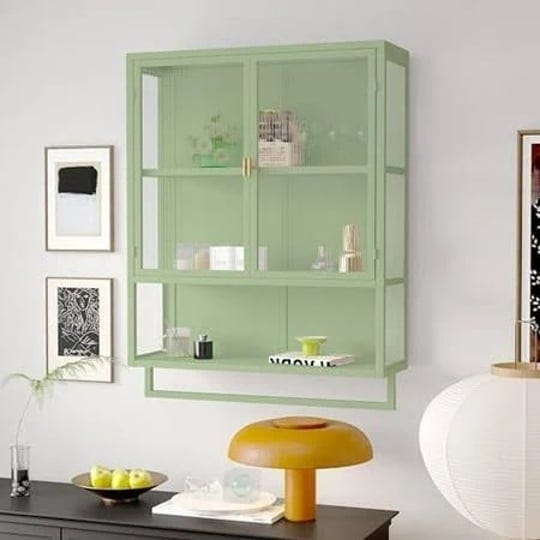 geroboom-retro-style-haze-double-glass-door-wall-cabinet-with-detachable-shelves-for-office-dining-r-1