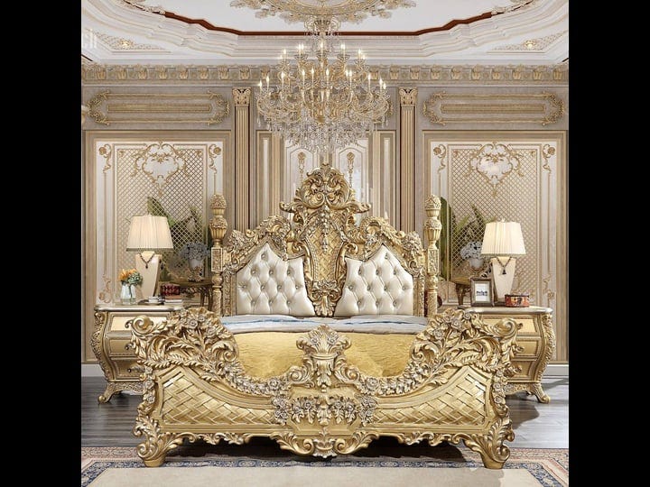 antique-gold-leather-cal-king-bed-traditional-homey-design-hd-1802
