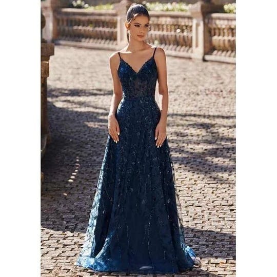 stacees-sequined-2024-prom-dress-dark-navy-a-line-slit-1