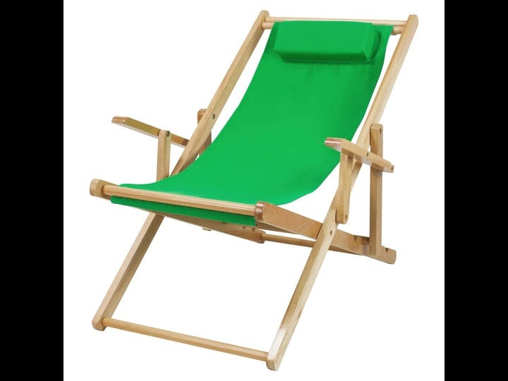 casual-home-canvas-sling-chair-natural-frame-green-canvs-new-1