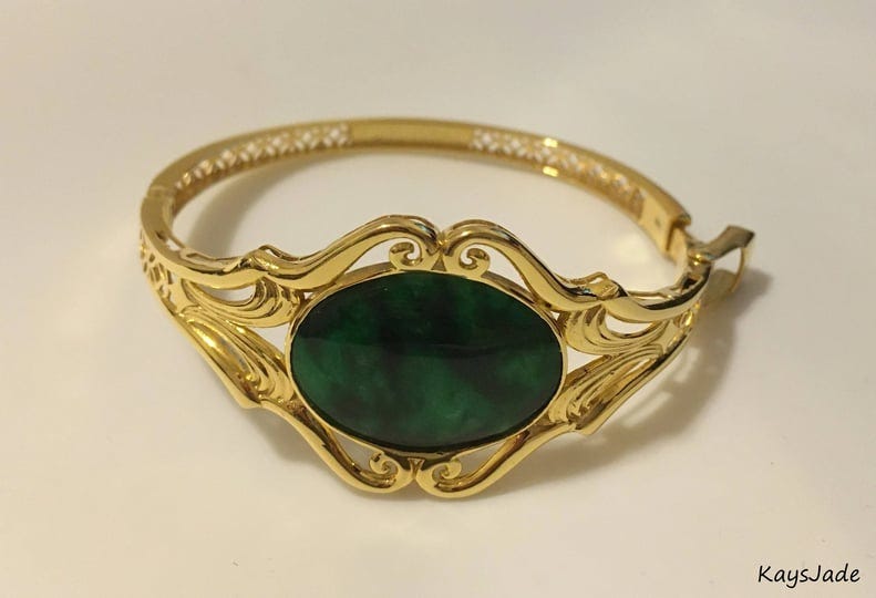 kaysjade-green-oval-jade-bracelet-bangle-18k-real-solid-gold-beautiful-and-impressive-1