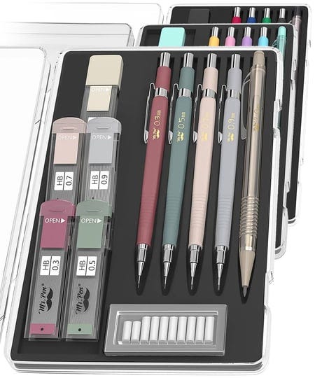 mr-pen-mechanical-pencil-set-with-leads-and-eraser-refills-5-sizes-0-3-0-5-0-7-0-9-and-2-millimeters-1