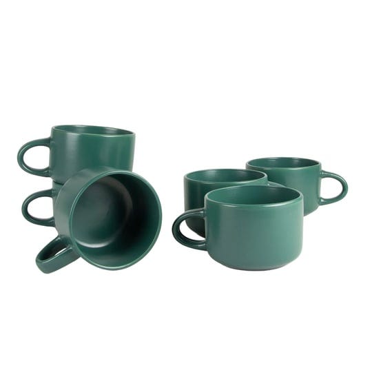 10-strawberry-street-wazee-matte-6-pc-oversized-mug-set-green-1