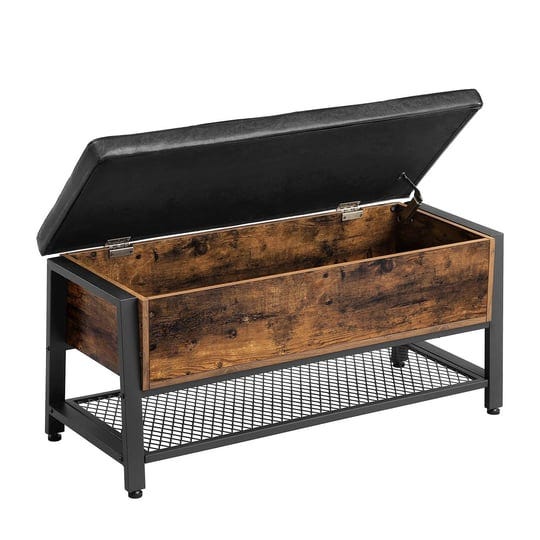 vasagle-industrial-storage-bench-shoe-bench-with-padded-seat-and-metal-shelf-m-1