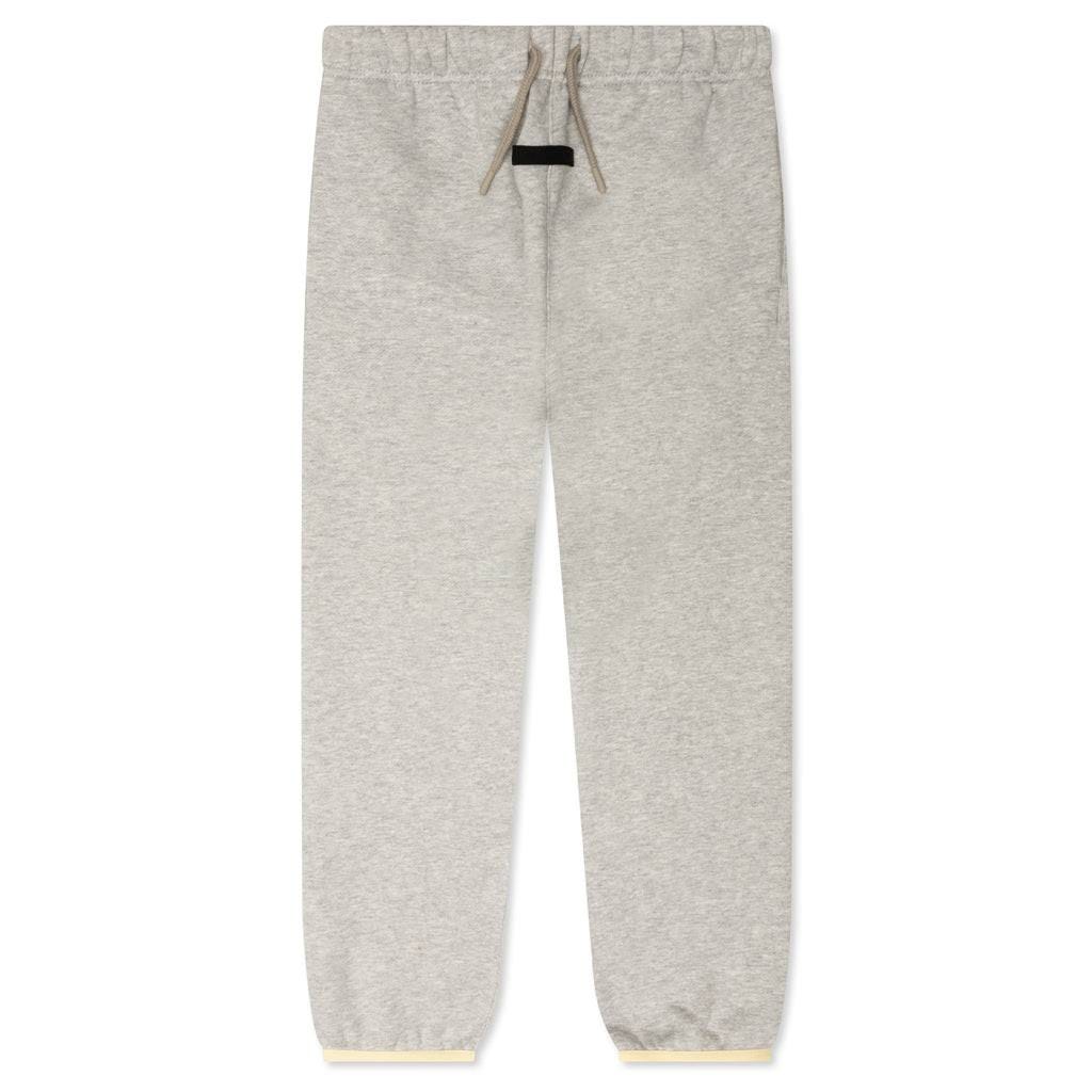 Kids Essentials Light Heather Grey Sweatpants by Fear Of God | Image