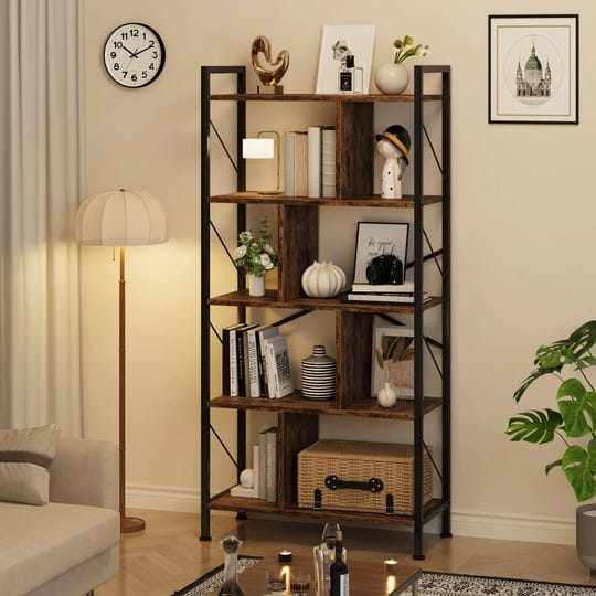 idealhouse-5-tier-bookshelf-with-storage-61-inch-tall-industrial-book-shelf-with-open-display-booksh-1