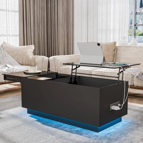 hommpa-led-coffee-table-for-living-room-lift-top-coffee-tables-with-power-outlet-black-morden-center-1