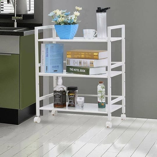 rolling-kitchen-bathroom-storage-utility-cart-winado-finish-white-1