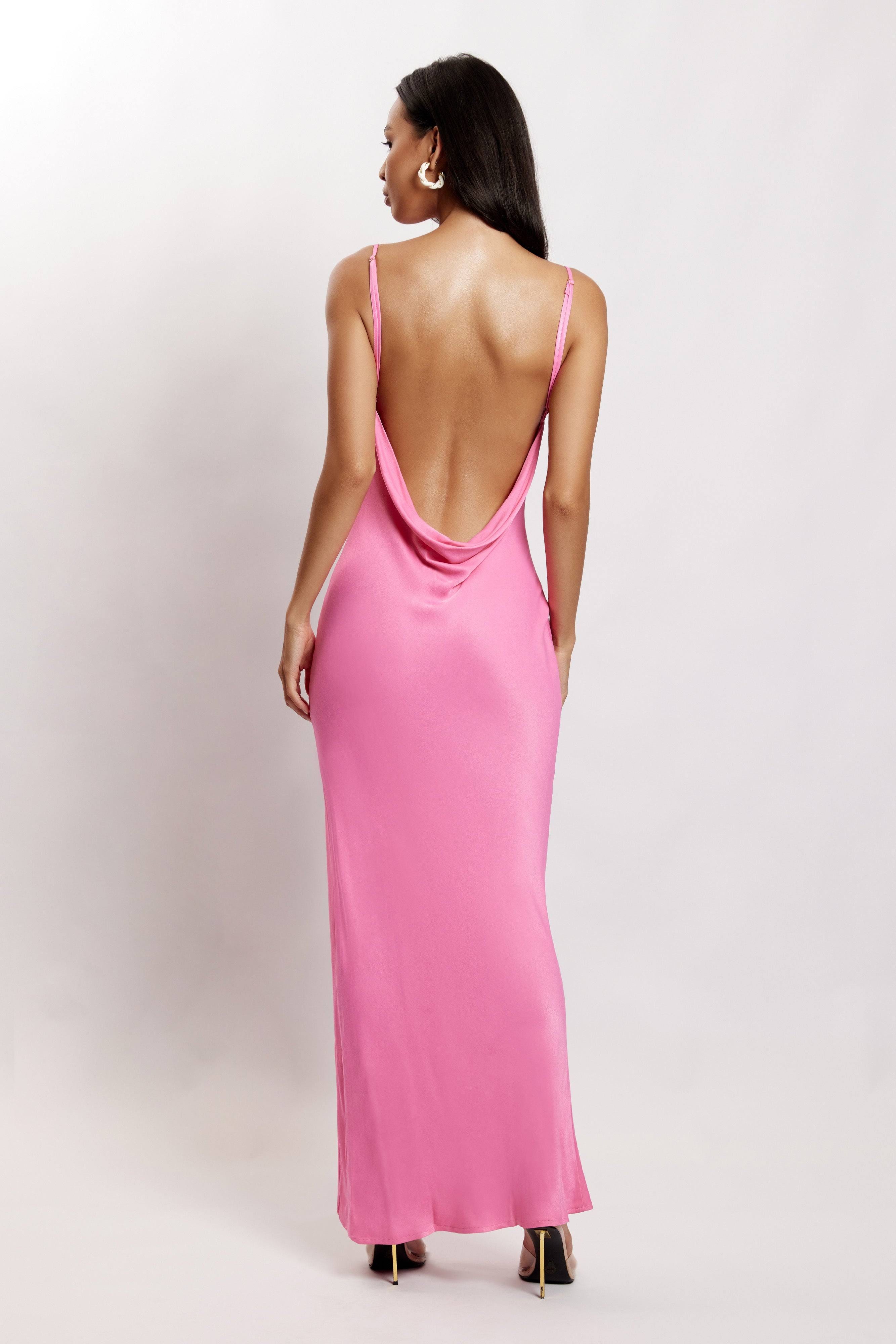 Elegant Solid Maxi Dress for Special Occasions | Image