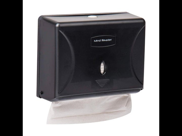 mind-reader-multi-fold-paper-towel-dispenser-paper-towel-holder-black-1