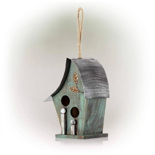 alpine-artful-wooden-turquoise-birdhouse-1