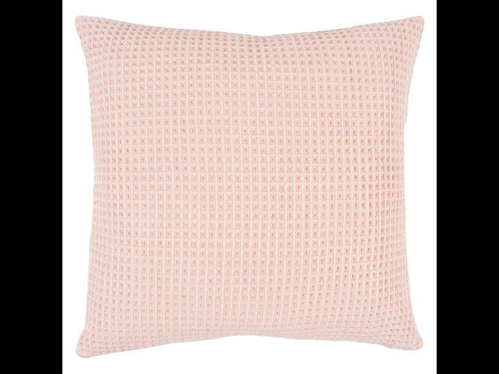 kaf-home-contrast-waffle-feather-filled-decorative-pillow-20-inch-x-20-inch-blush-pink-1