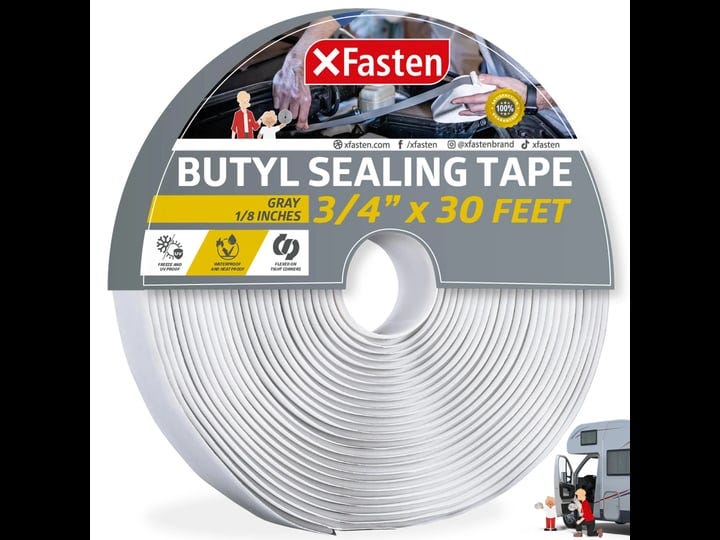 xfasten-butyl-putty-tape-gray-1-8-inch-x-3-4-inch-x-30-foot-heavy-duty-and-leak-proof-rubber-putty-t-1