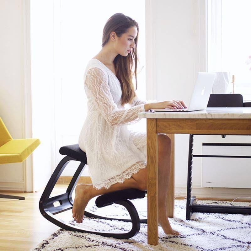 Original Kneeling Chair by Peter Opsvik - Variable Balans L-Shaped Ergonomic Seat | Image