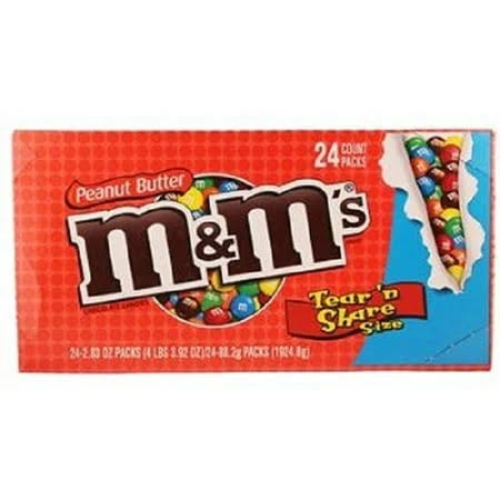 King Size Peanut Butter M&Ms 24 Count | Image