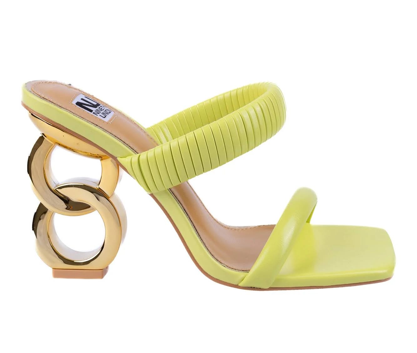 Raddle Sandals - Lime Heels for Women | Image