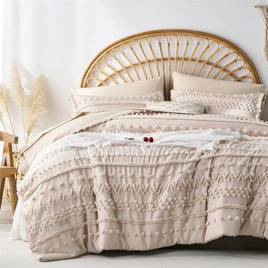 7-pieces-tufted-boho-shabby-chic-comforter-and-sheet-set-khaki-king-1