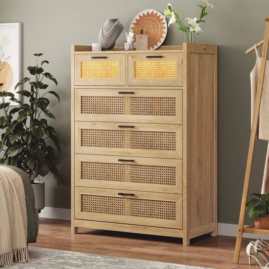 aogllati-6-drawer-dresser-for-bedroom-natural-rattan-wood-dressers-with-led-light-tall-dressers-ches-1