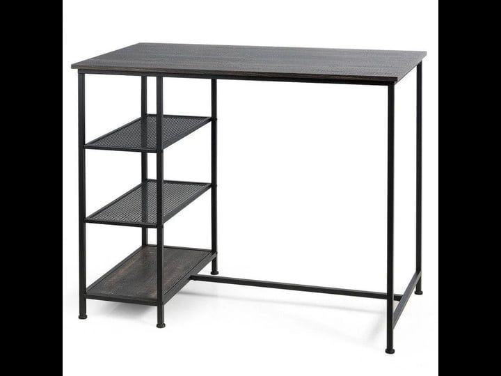 industrial-dining-bar-pub-table-with-metal-frame-storage-shelves-1