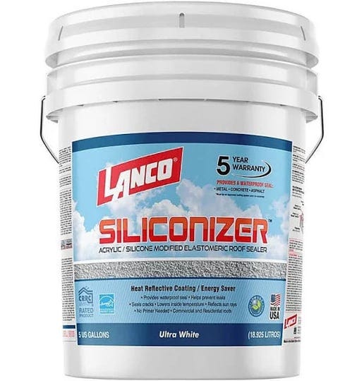 lanco-5-gal-siliconizer-elastomeric-sealer-reflective-roof-coating-1