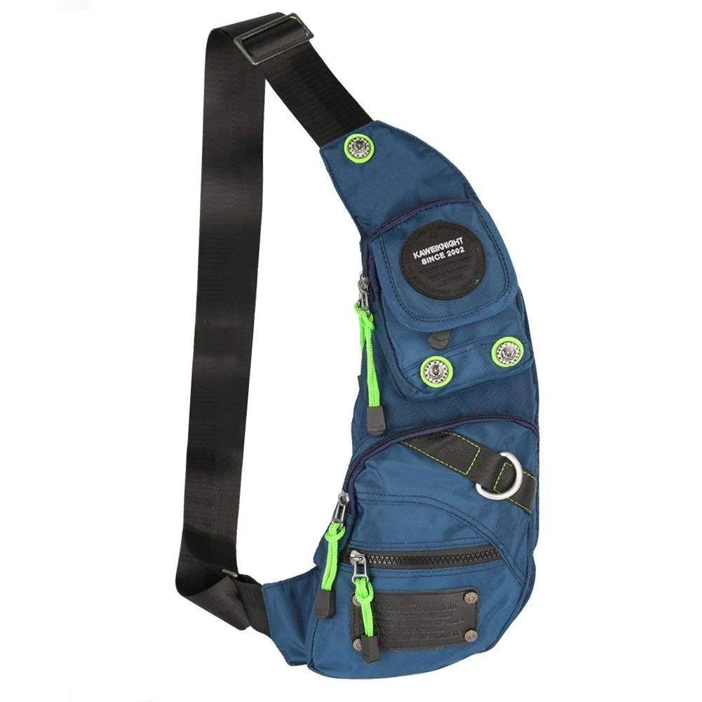 Medium-sized Blue One Strap Backpack | Image