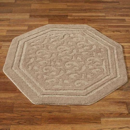 palermo-octagon-rug-super-soft-slip-resistant-rugs-4-octagon-sand-1