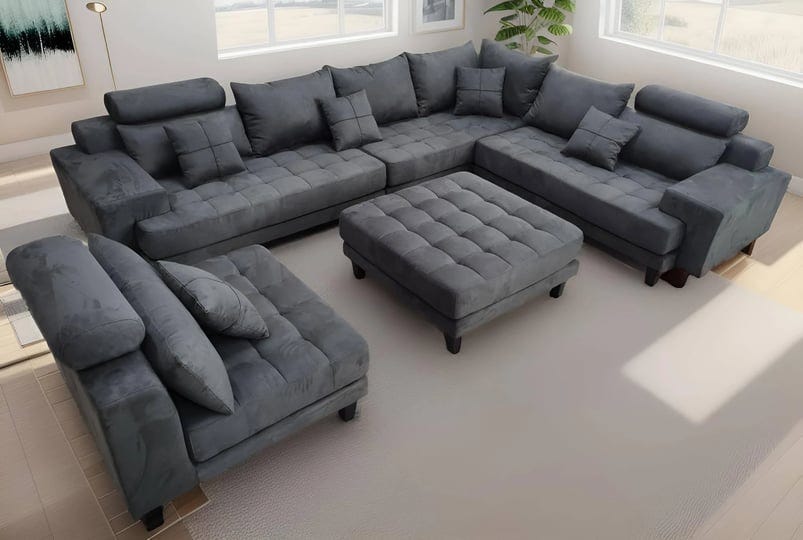 stendmar-5-piece-contemporary-solid-he53-5a-dark-grey-microfiber-fabric-sectional-sofa-set-s150ldg-1