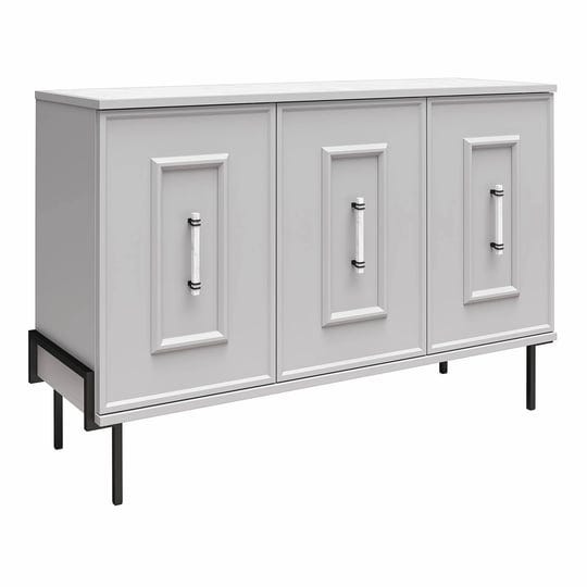 liberty-dove-gray-3-door-accent-cabinet-with-marble-top-1