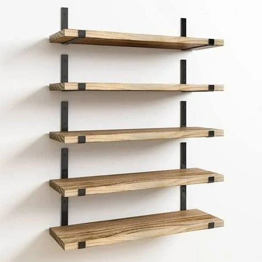 fairy-floating-shelves-home-wood-shelf-wall-mounted-set-of-5-width-4-7-inches-wall-shelves-carbonize-1