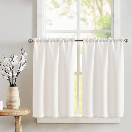curtainking-cream-white-kitchen-curtains-24-inch-linen-textured-cafe-c-1