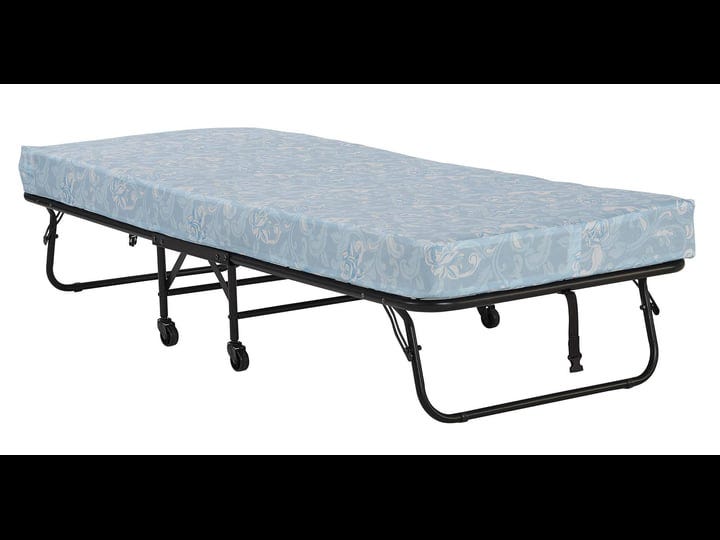 signature-sleep-barry-folding-cot-guest-bed-with-4-inch-mattress-black-1