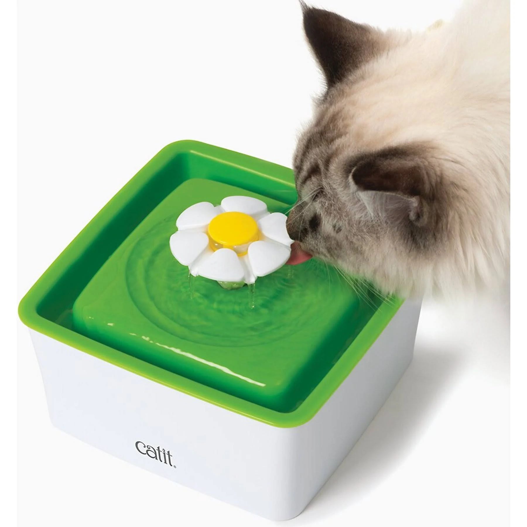 Catit Mini Flower Fountain: Durable Water Source with Flow Settings and BPA-Free Materials | Image