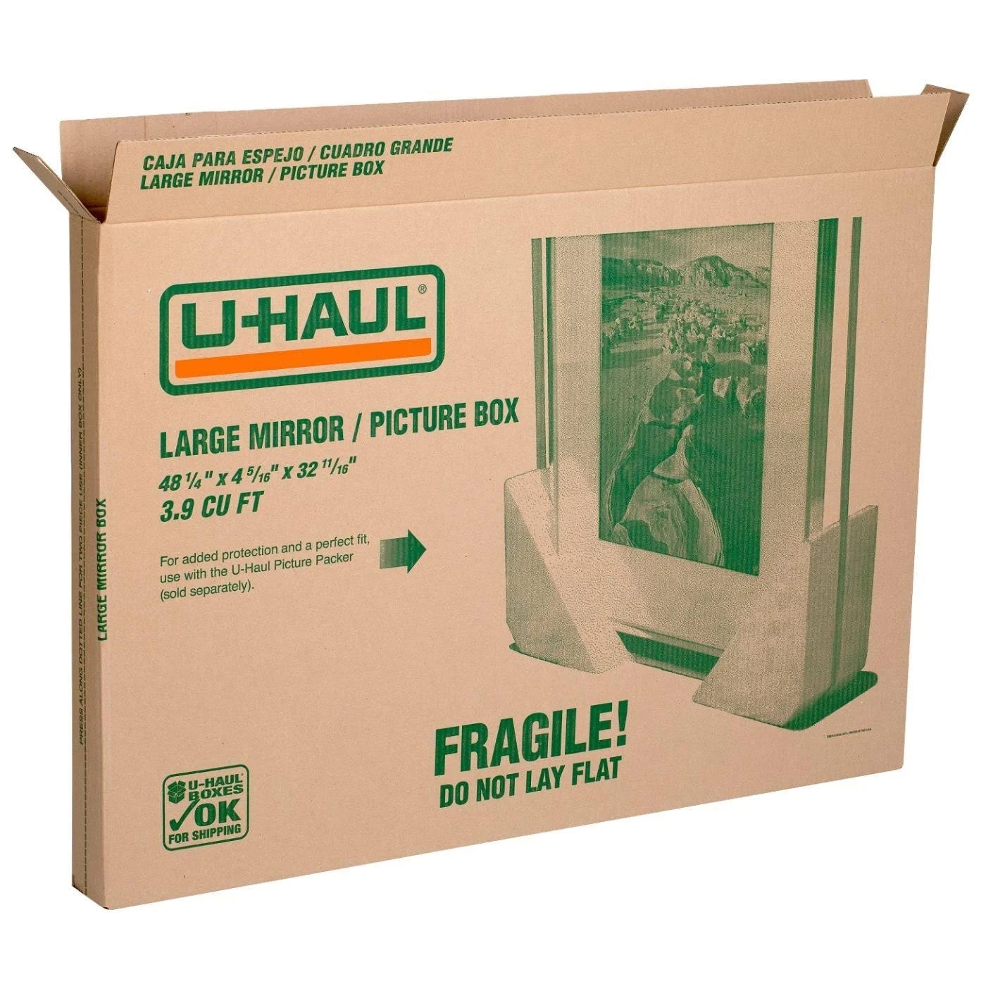 U-Haul Large Mirror & Picture Moving Box | Image